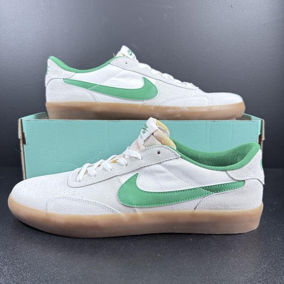 Nike‎ Heritage Vulc SB Lucky Green Gum Sneakers Retro CD5010-101 Mens Size 12